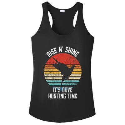 Rise N Shine Its Dove Hunting Time Dove Ladies PosiCharge Competitor Racerback Tank