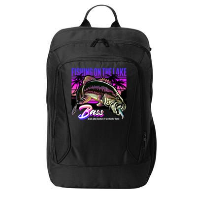 Rise N Shine Its Fishing Time Bass Lake City Backpack