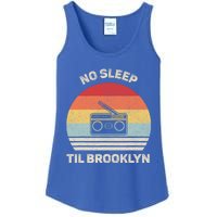 Retro No Sleep Til Brooklyn Gift Old School Portable Stereo Gift Ladies Essential Tank