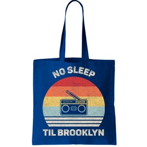 Retro No Sleep Til Brooklyn Gift Old School Portable Stereo Gift Tote Bag