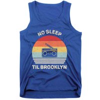 Retro No Sleep Til Brooklyn Gift Old School Portable Stereo Gift Tank Top