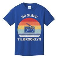 Retro No Sleep Til Brooklyn Gift Old School Portable Stereo Gift Kids T-Shirt