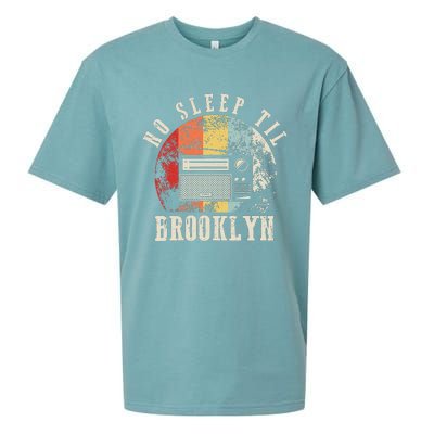 Retro No Sleep Til Brooklyn Old School Portable Stereo Sueded Cloud Jersey T-Shirt