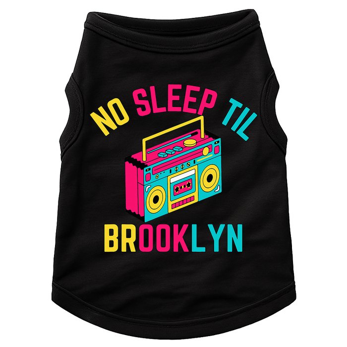 Retro No Sleep Til Brooklyn Doggie Tank