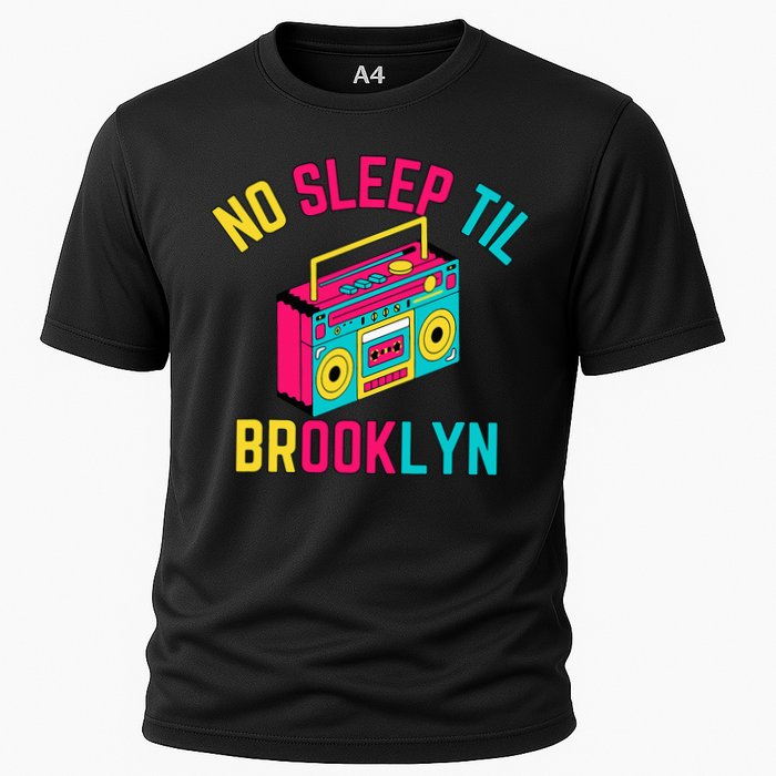 Retro No Sleep Til Brooklyn Cooling Performance Crew T-Shirt