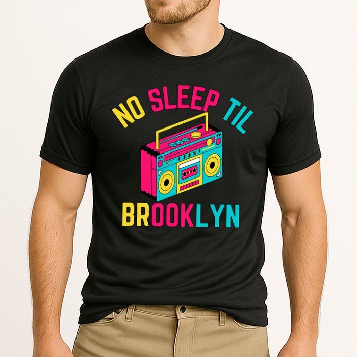 Retro No Sleep Til Brooklyn Cooling Performance Crew T-Shirt