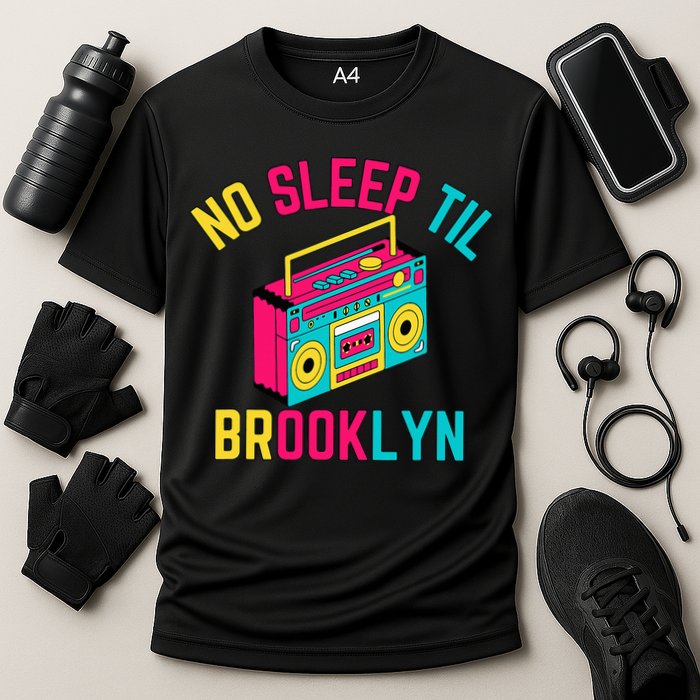 Retro No Sleep Til Brooklyn Cooling Performance Crew T-Shirt