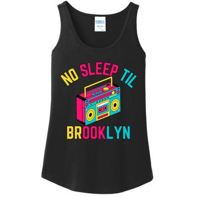 Retro No Sleep Til Brooklyn Ladies Essential Tank