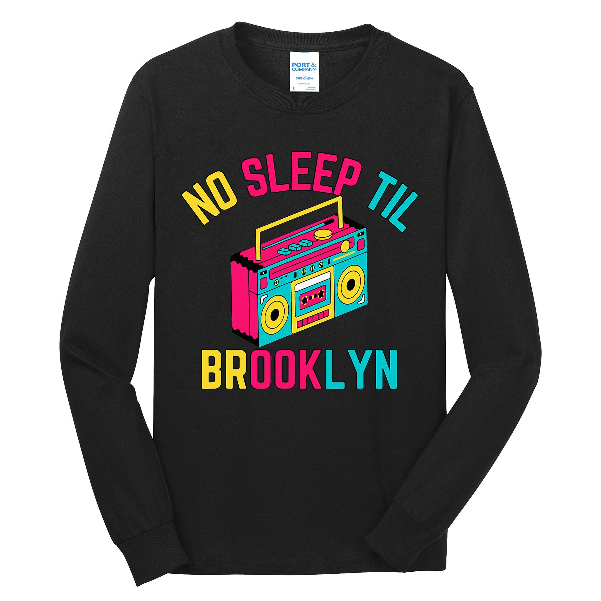 Retro No Sleep Til Brooklyn Tall Long Sleeve T-Shirt
