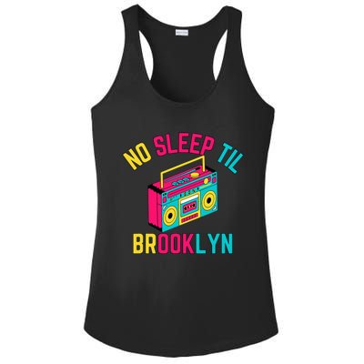 Retro No Sleep Til Brooklyn Ladies PosiCharge Competitor Racerback Tank