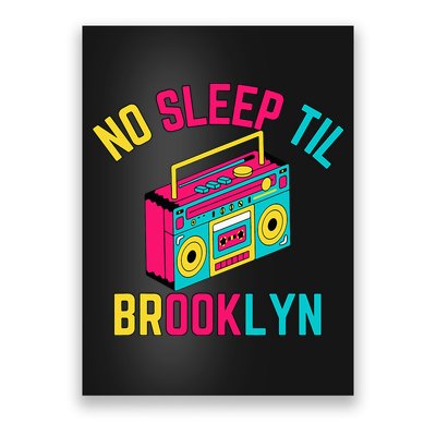 Retro No Sleep Til Brooklyn Poster
