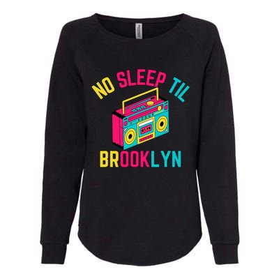 Retro No Sleep Til Brooklyn Womens California Wash Sweatshirt