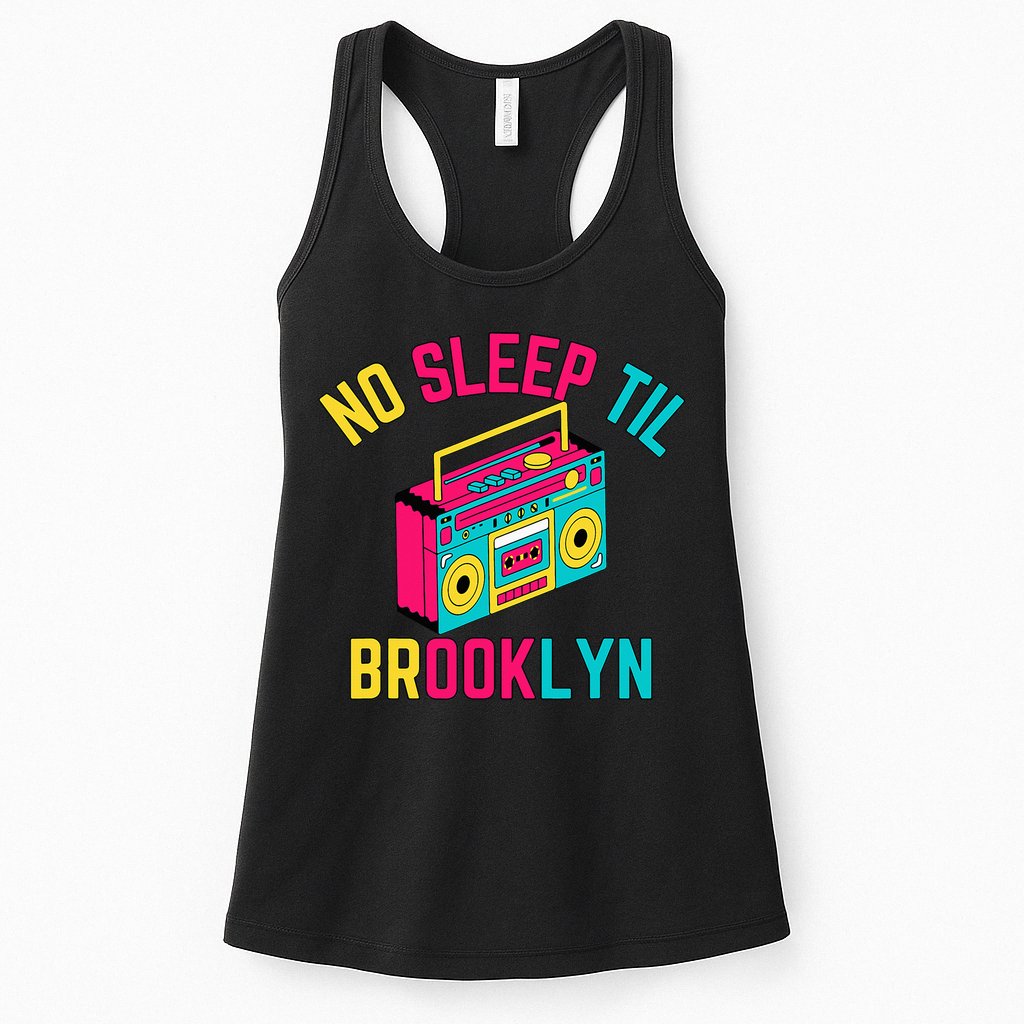 Retro No Sleep Til Brooklyn Womens Tank Top