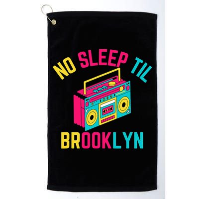 Retro No Sleep Til Brooklyn Golf Towel