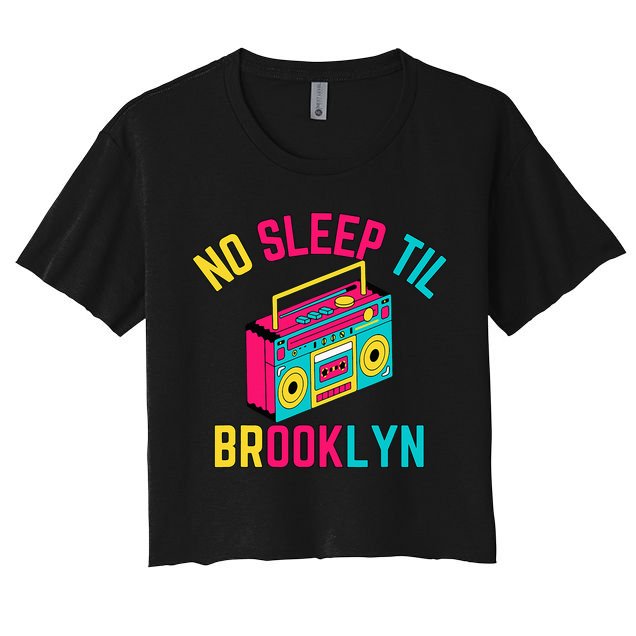 Retro No Sleep Til Brooklyn Crop Top