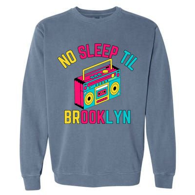 Retro No Sleep Til Brooklyn Garment-Dyed Sweatshirt