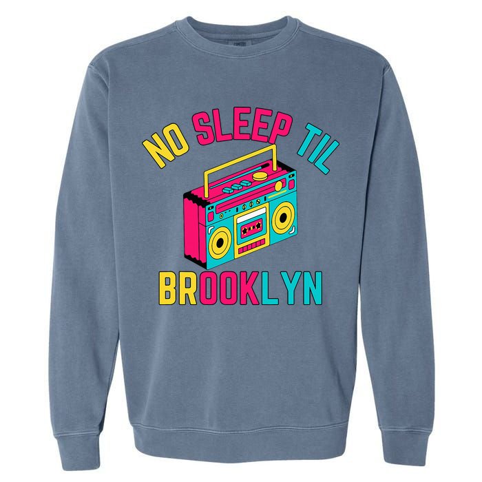 Retro No Sleep Til Brooklyn Garment-Dyed Sweatshirt