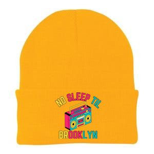 Retro No Sleep Til Brooklyn Knit Cap Winter Beanie