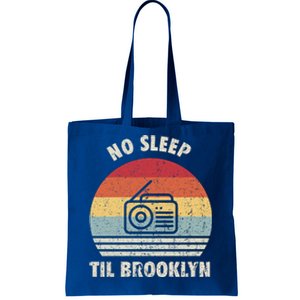 Retro No Sleep Til Brooklyn Gift Old School Portable Stereo Gift Tote Bag