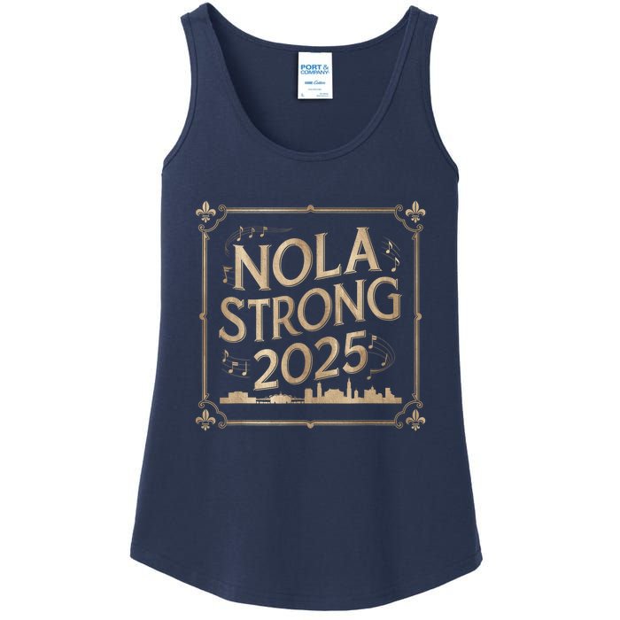 Remember Nola Strong 2025 Unity For New Orleans Culture Ladies Essential Tank