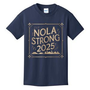 Remember Nola Strong 2025 Unity For New Orleans Culture Kids T-Shirt