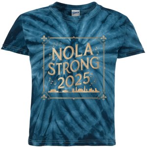 Remember Nola Strong 2025 Unity For New Orleans Culture Kids Tie-Dye T-Shirt