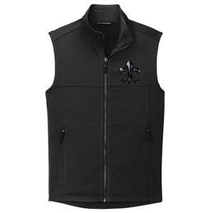 Remember Nola Strong Black Ribbon Support Louisiana Collective Smooth Fleece Vest