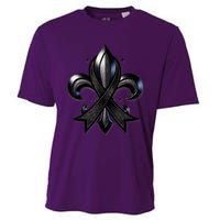 Remember Nola Strong Black Ribbon Support Louisiana Cooling Performance Crew T-Shirt