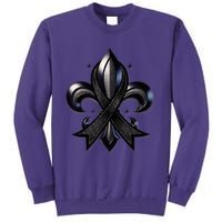 Remember Nola Strong Black Ribbon Support Louisiana Sweatshirt