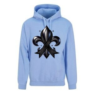 Remember Nola Strong Black Ribbon Support Louisiana Unisex Surf Hoodie