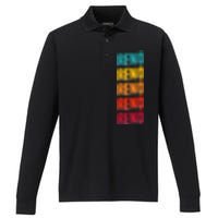 Reno Nevada Souvenir Retro Vintage Reno Performance Long Sleeve Polo