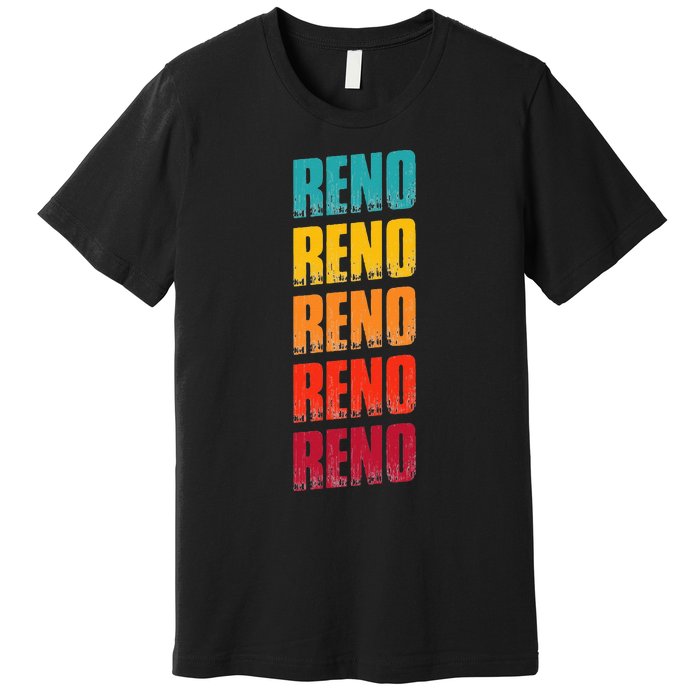 Reno Nevada Souvenir Retro Vintage Reno Premium T-Shirt