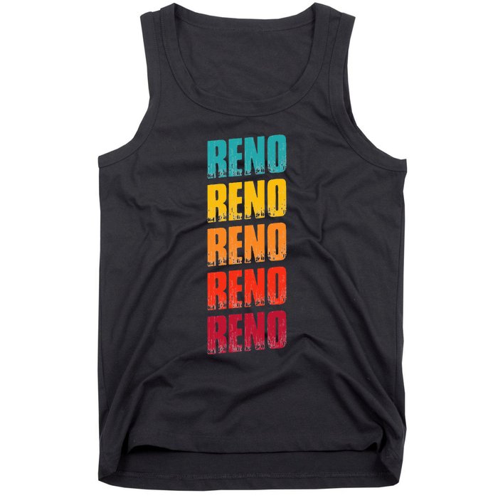 Reno Nevada Souvenir Retro Vintage Reno Tank Top