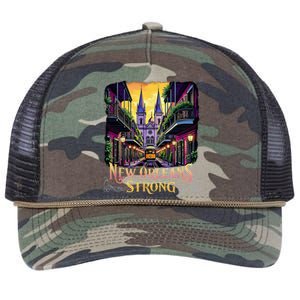 Remember Nola Strong 2025 Unity For New Orleans Culture Retro Rope Trucker Hat Cap