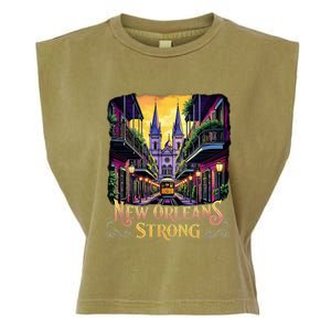 Remember Nola Strong 2025 Unity For New Orleans Culture Garment-Dyed Women's Muscle Tee