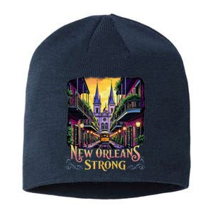 Remember Nola Strong 2025 Unity For New Orleans Culture Sustainable Beanie