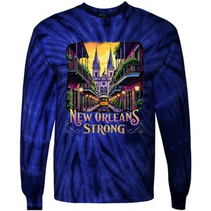 Remember Nola Strong 2025 Unity For New Orleans Culture Tie-Dye Long Sleeve Shirt