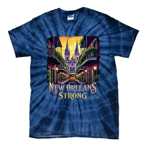 Remember Nola Strong 2025 Unity For New Orleans Culture Tie-Dye T-Shirt