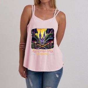 Remember Nola Strong 2025 Unity For New Orleans Culture Women's Strappy Tank