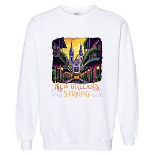 Remember Nola Strong 2025 Unity For New Orleans Culture Garment-Dyed Sweatshirt