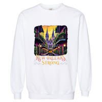 Remember Nola Strong 2025 Unity For New Orleans Culture Garment-Dyed Sweatshirt