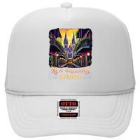 Remember Nola Strong 2025 Unity For New Orleans Culture High Crown Mesh Back Trucker Hat