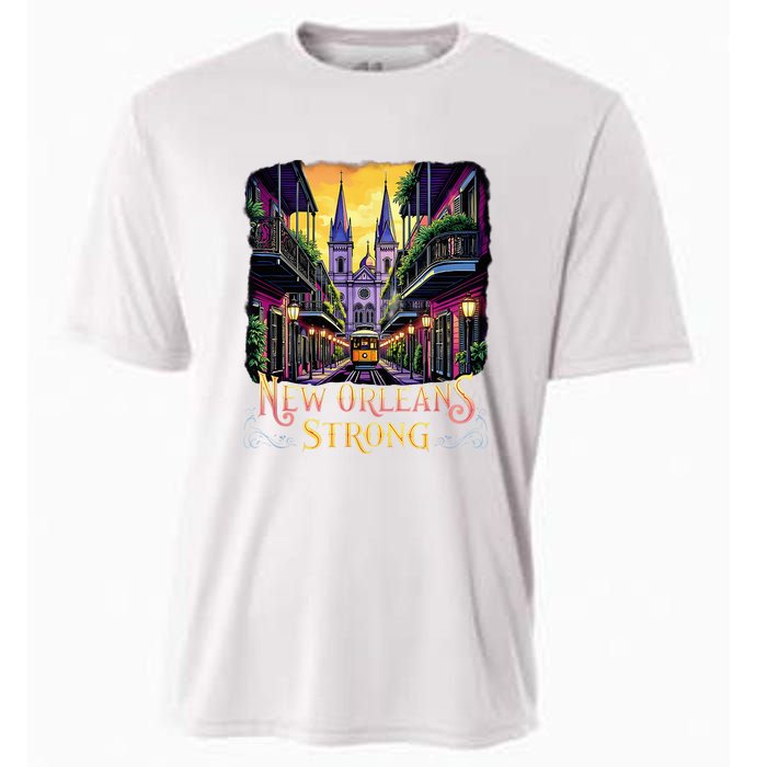 Remember Nola Strong 2025 Unity For New Orleans Culture Cooling Performance Crew T-Shirt