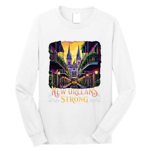 Remember Nola Strong 2025 Unity For New Orleans Culture Long Sleeve Shirt