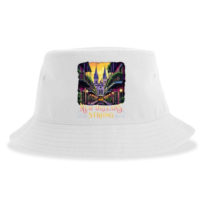 Remember Nola Strong 2025 Unity For New Orleans Culture Sustainable Bucket Hat