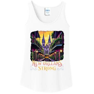 Remember Nola Strong 2025 Unity For New Orleans Culture Ladies Essential Tank