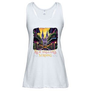 Remember Nola Strong 2025 Unity For New Orleans Culture Ladies Essential Flowy Tank