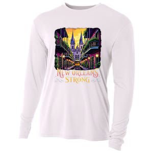 Remember Nola Strong 2025 Unity For New Orleans Culture Cooling Performance Long Sleeve Crew