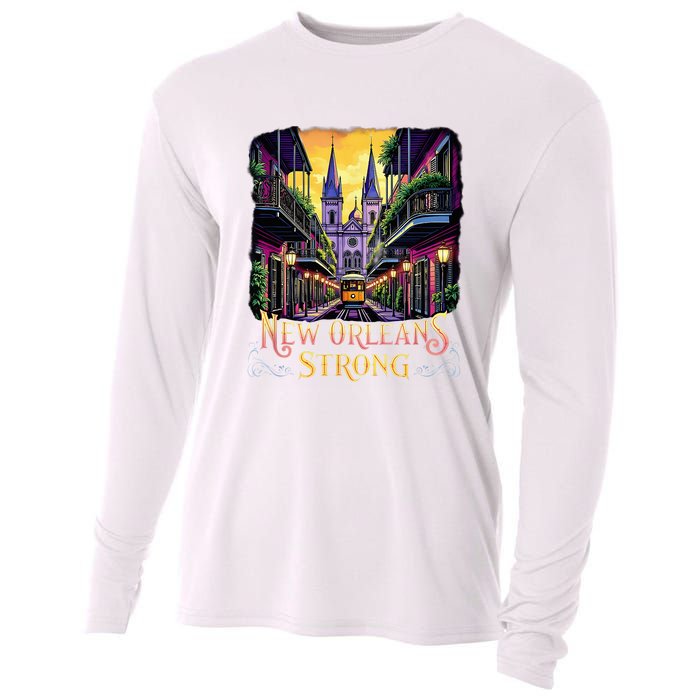 Remember Nola Strong 2025 Unity For New Orleans Culture Cooling Performance Long Sleeve Crew