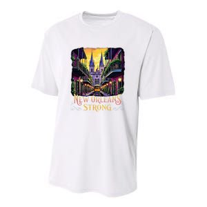 Remember Nola Strong 2025 Unity For New Orleans Culture Youth Performance Sprint T-Shirt